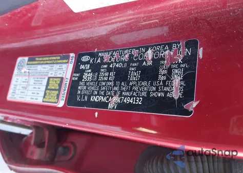 2019 Kia Sportage Lx z USA, uszkodzony, nr VIN KNDPMCAC8K7494132